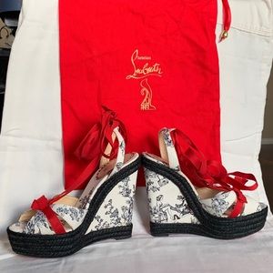 RARE 20th Anniv Christian Louboutin Espadrilles